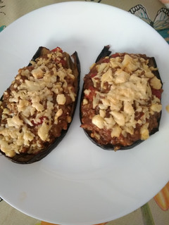 Una foto de Berenjenas rellenas🍽️🍽️