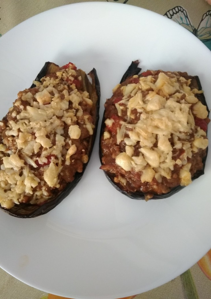 Una foto de Berenjenas rellenas🍽️🍽️