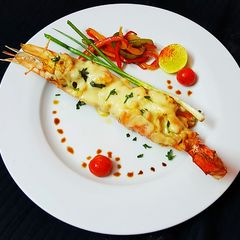 A picture of Jumbo Prawn Thermidor.
