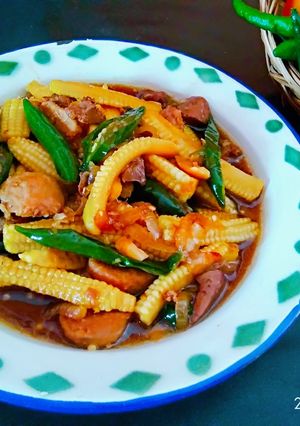Foto resep Oseng putren cabe hijau