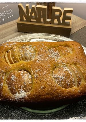 Une photo de Moelleux aux pommes, miel et gingembre