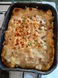 Lasagne bianche con verdure e funghi