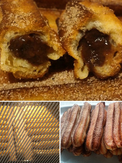 Una foto de Churros al Horno rellenos de crema de chocolate
