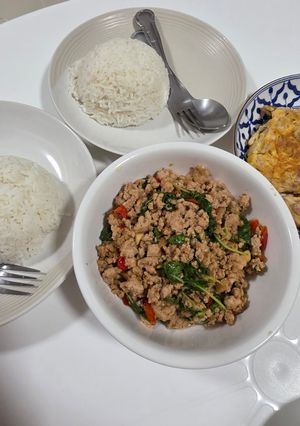 รูปของ กะเพราหมูสับ