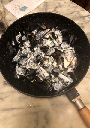 Foto di Cozze alla bretone con panna