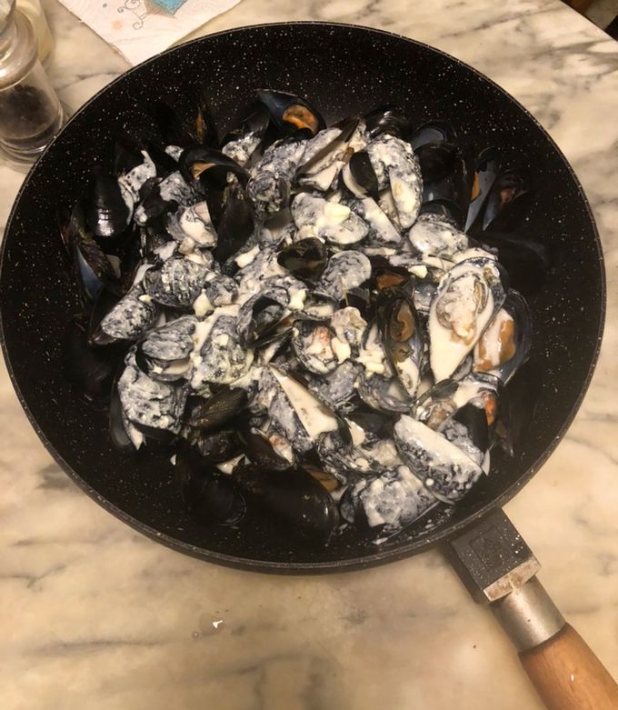 Foto di Cozze alla bretone con panna
