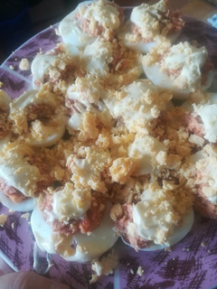 Una foto de Huevos rellenos