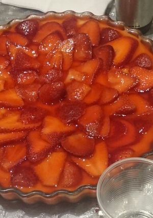 Una foto de Tarta de frutillas 🍓🍓🍓