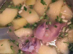 Hình của món Giò Heo Hầm Đu Đủ Xanh.