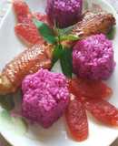 Xôi Gà nướng xì dầu/lạp xưởng