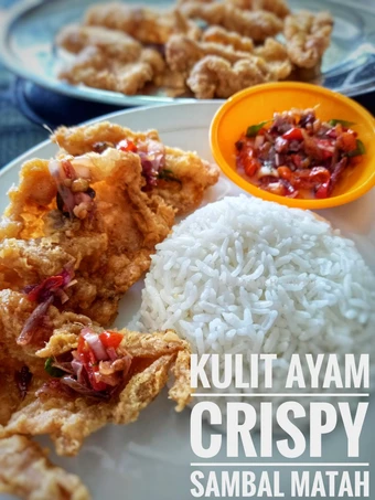 Cara Mudah Membuat Resep Kulit Ayam Crispy Sambal Matah yang Lezat Sekali Anti Ribet, Menggugah Selera