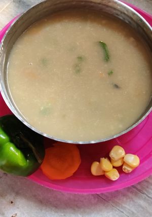 A picture of Sweet corn soup.