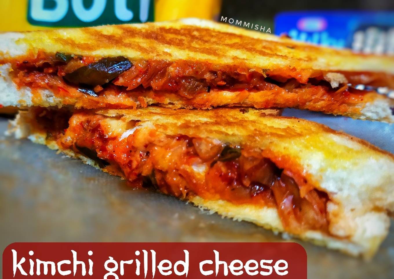 Kimchi Grilled Cheese Sandwich