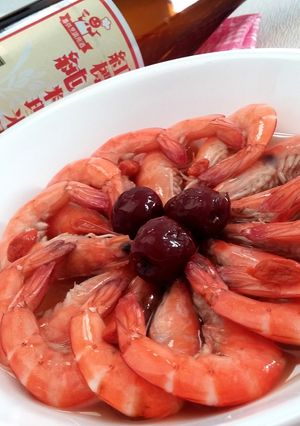 A picture of Chilled Drunken Shrimp.