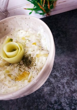 Une photo de Tzatziki de concombre 😋 #mai