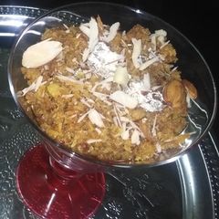 A picture of Egg halwa.