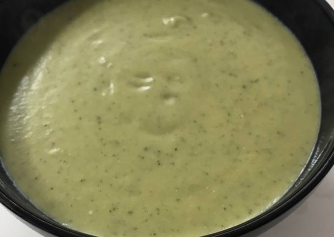 Simple Way to Make Homemade Broccoli and Stilton soup