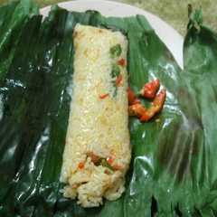 Nasi bakar isi ayam suwir রেসিপির প্রধান ছবি