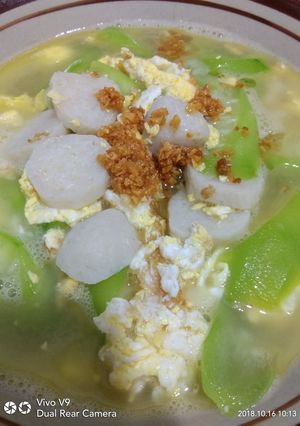 Foto resep Kuah Oyong baso ikan