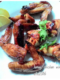 Foto resep honey chicken wings with blackpaper