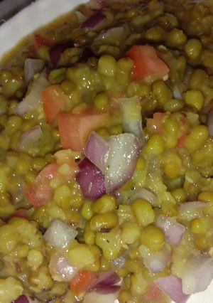 A picture of Moong Chaat.