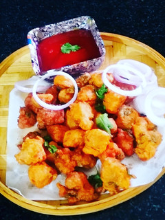 A picture of Soya chunk fritters.