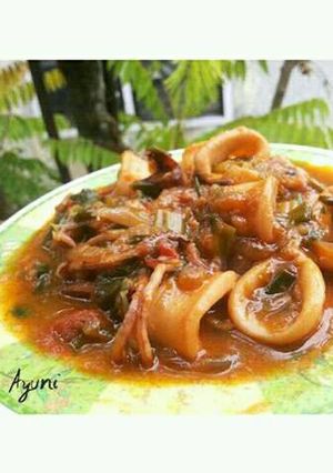 Foto resep Cumi saos Padang