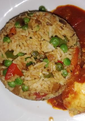 A picture of Fried rice#myunique rice recipe contest.