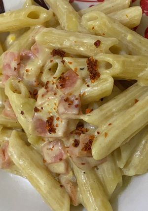 Foto resep Penne Carbonara No Cream