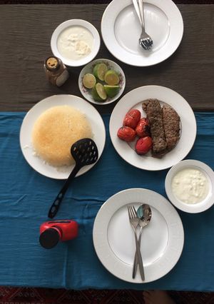 عکسی از دستور کباب تابه ای