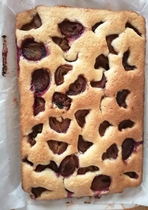 Bögres kevert süti szilvával recept fotója