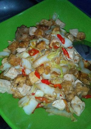 Foto resep Tumis tahu sawi sederhana
