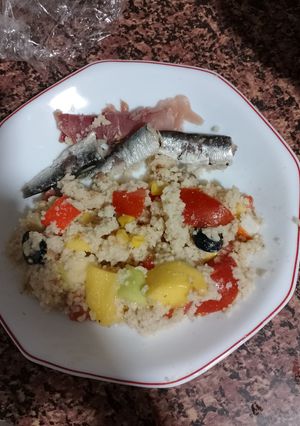 Una foto de Ensalada de Cuscús y Fruta