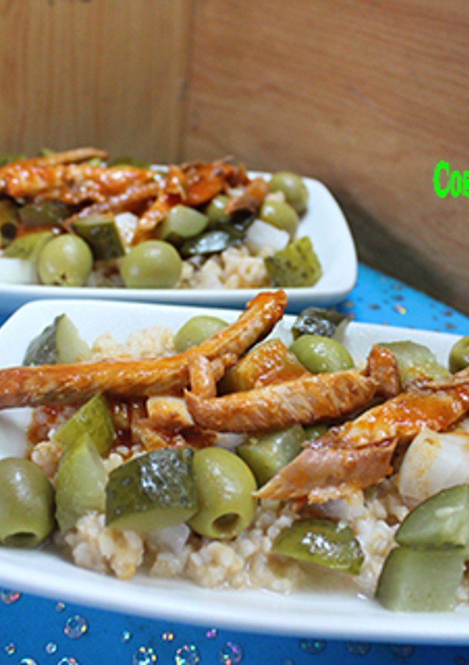 Una foto de Arroz salvaje con caballa