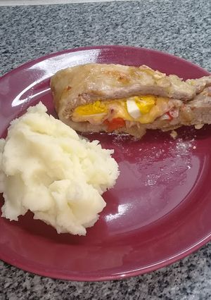 Una foto de Matambre relleno al horno