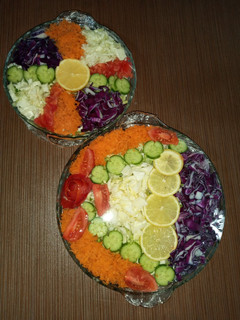 عکسی از دستور تزئین سالاد
