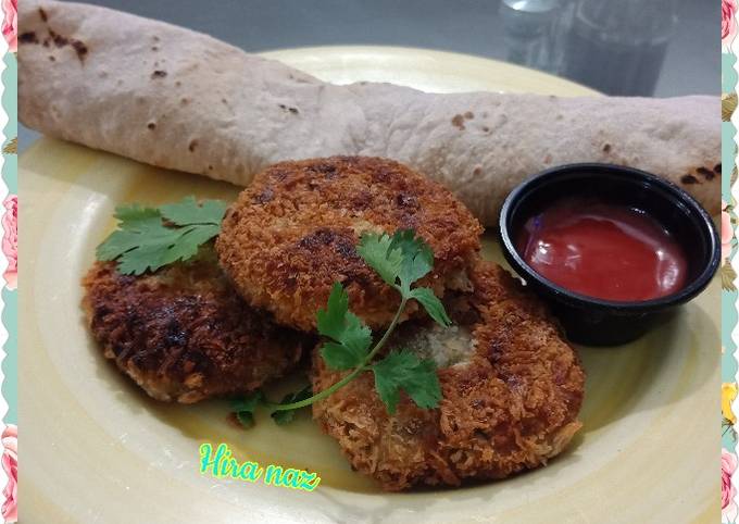 Chicken Cutlets With Roti Recipe