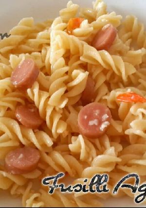 Foto resep Fusilli Aglio Olio Minimalis