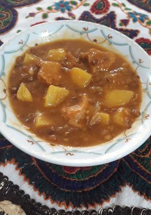 عکسی از دستور خورش مرجو سه سوته😇