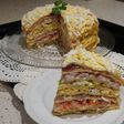 Pastel marinero de crêpes