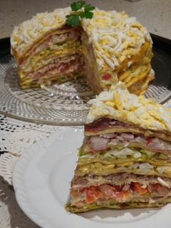 Una foto de Pastel marinero de crêpes