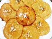 A picture of malai malpua