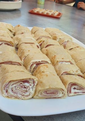 Une photo de Roulés jambon fromage frais