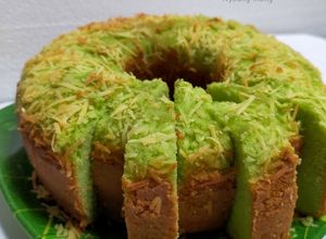Foto resep Bolu Pandan Santan Panggang (4 telur)