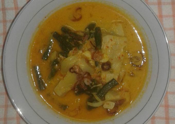 Gulai nangka muda& kacang panjang