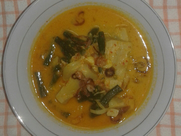 Ini dia! Resep buat Gulai nangka muda&amp;amp; kacang panjang dijamin gurih