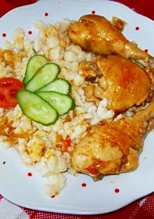 Paprikás csirke nokedlivel recept fotója