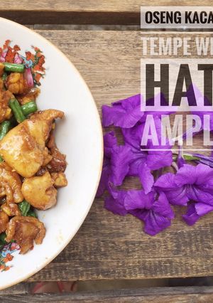 Foto resep 06. Oseng tempe kacang with hati ampla