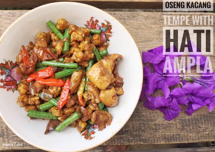 Bahan mengolah 06. Oseng tempe kacang with hati ampla Anti Gagal