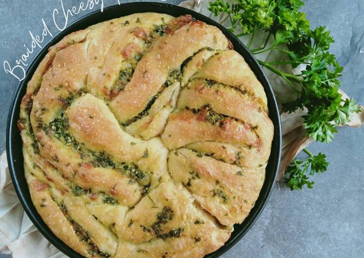 41.2~ Braided  Cheesy Garlic Bread